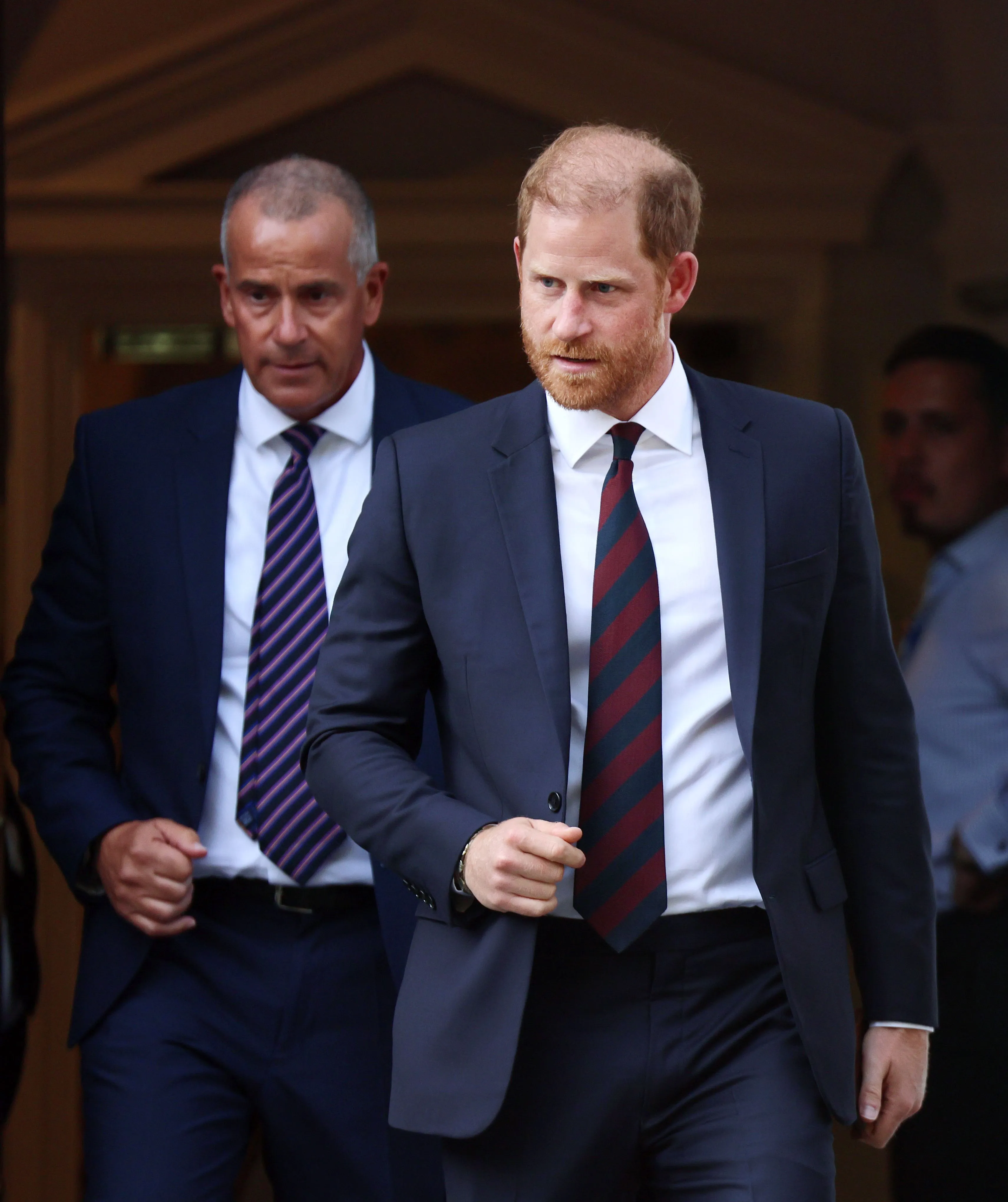 Prince Harry departs an Invictus Games event in London.