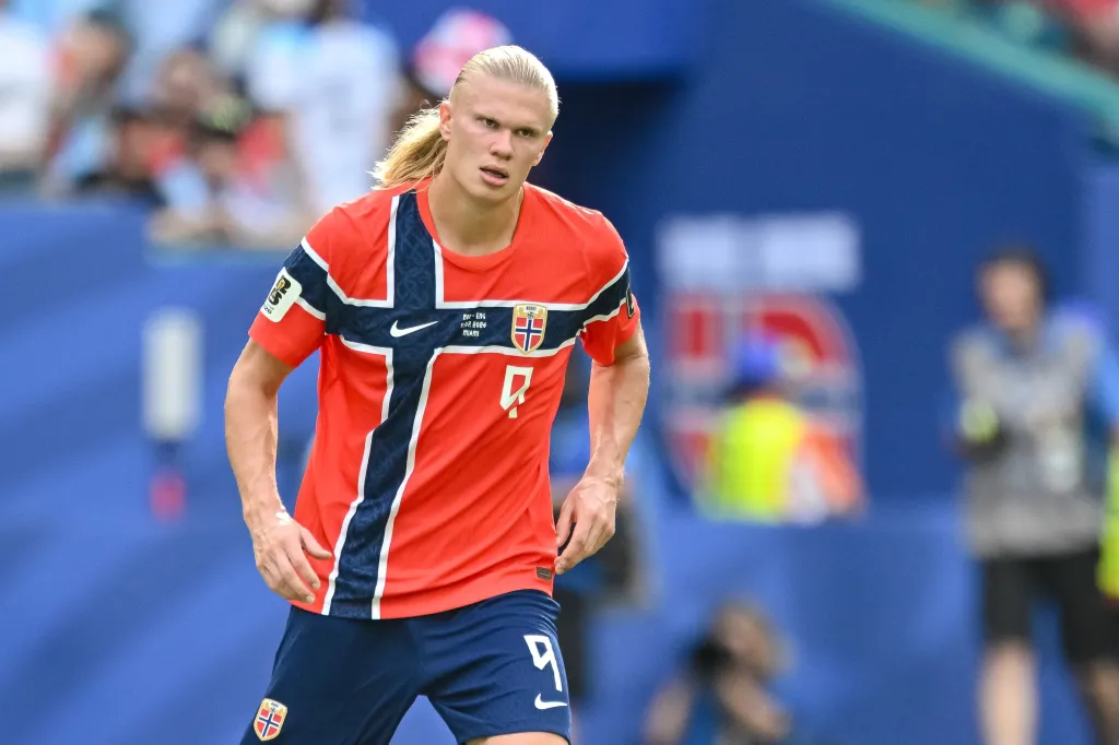 Erling Haaland (Norway) looks on during the FIFA World Cup 2026 Quarter Final match.