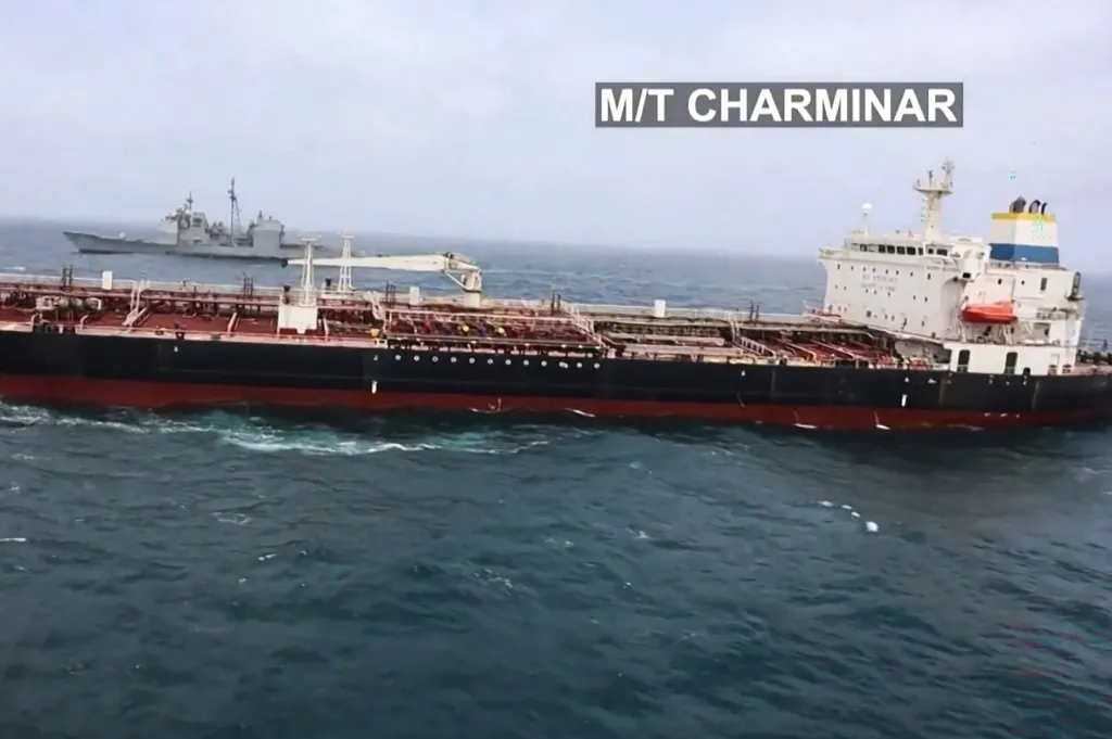 This screen grab made on July 26, 2026 from undated handout video footage released by the US Central Command (CENTCOM) on July 25, 2026 shows what CENTCOM says are operations enforcing its naval blockade against Iran.