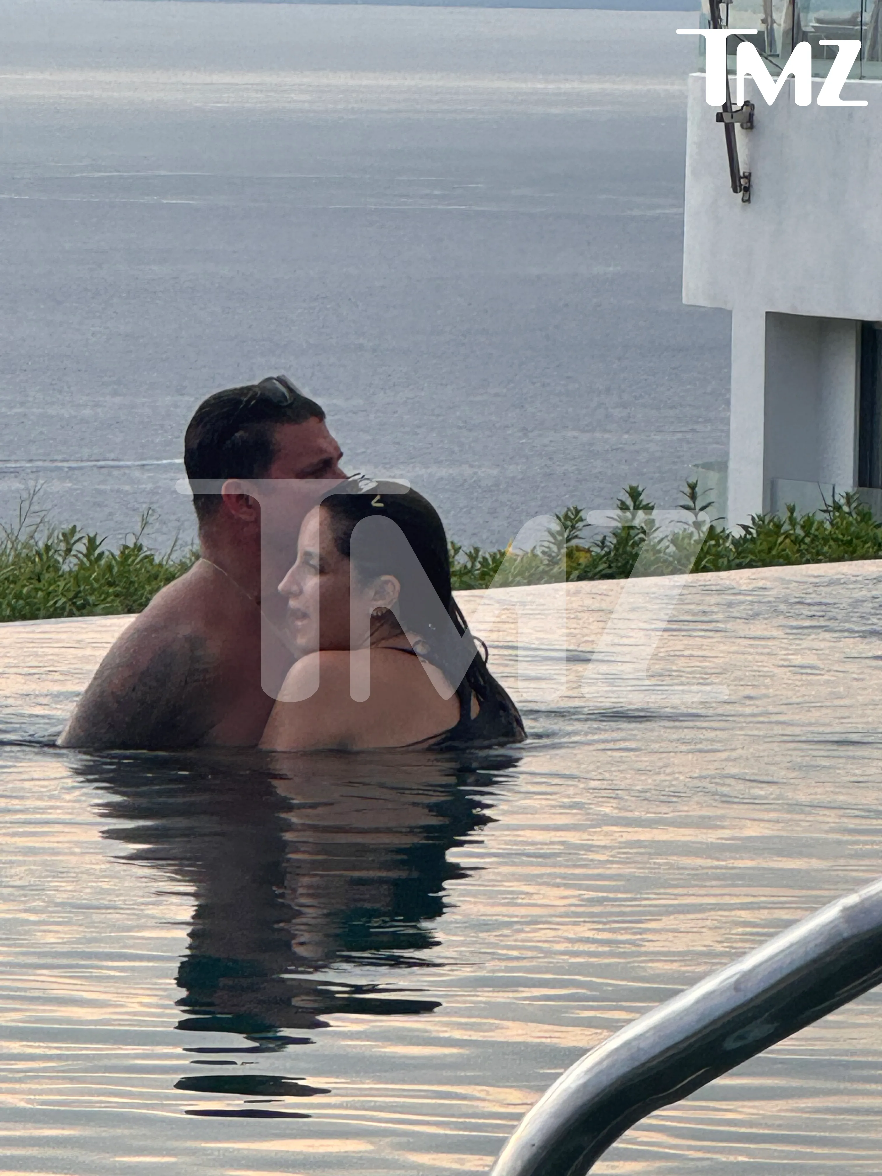 Jax Taylor and Lori Kreps in a pool at a resort in Mexico.