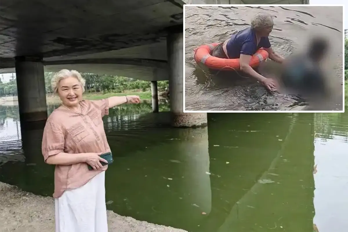 Chinese grandma, 71, who recently learned how to swim leaps into river to save drowning man