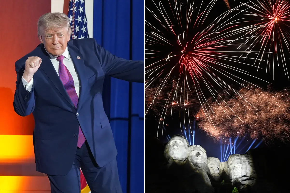 Trump rails against ‘mortal threat’ of communism during America 250 Mount Rushmore speech
