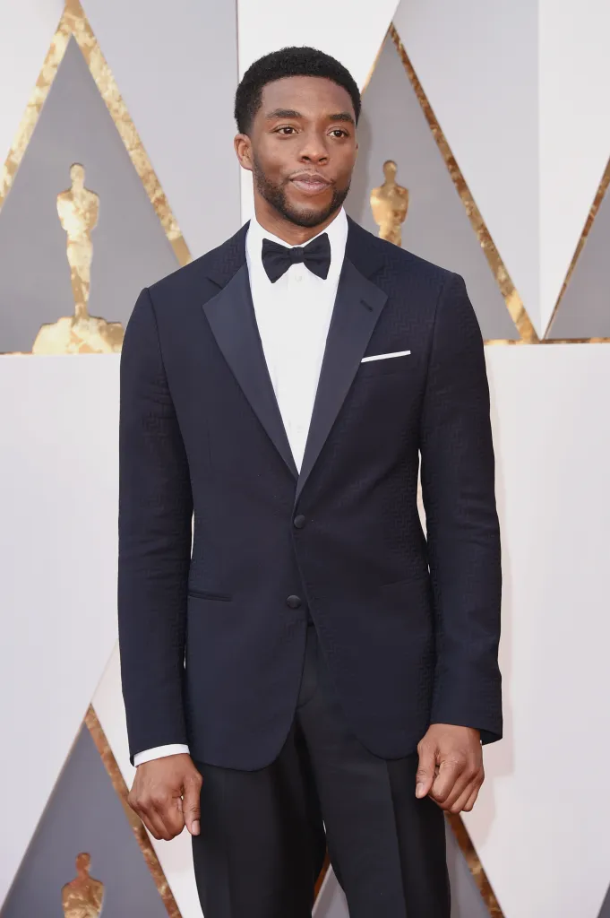 Actor Chadwick Boseman at the 88th Annual Academy Awards.