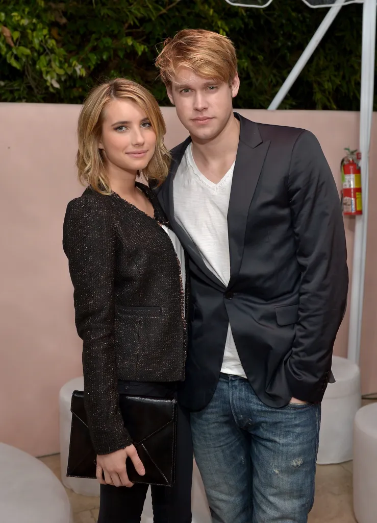 Actors Emma Roberts and Chord Overstreet at the Conde Nast Traveler Hot List Party.