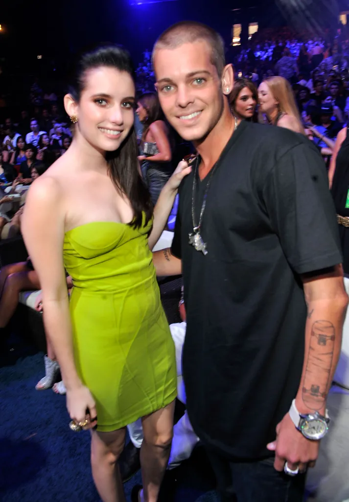 Actress Emma Roberts and skateboarder Ryan Sheckler at the 2010 Teen Choice Awards.