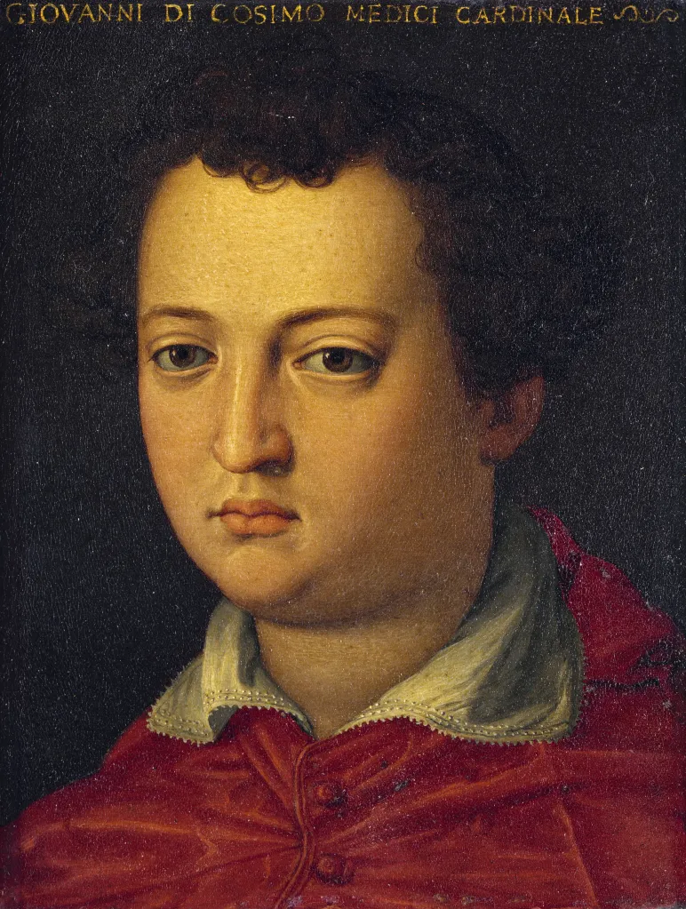 Illustration of Cardinal Giovanni di Cosimo I de' Medici, by Agnolo Bronzino.