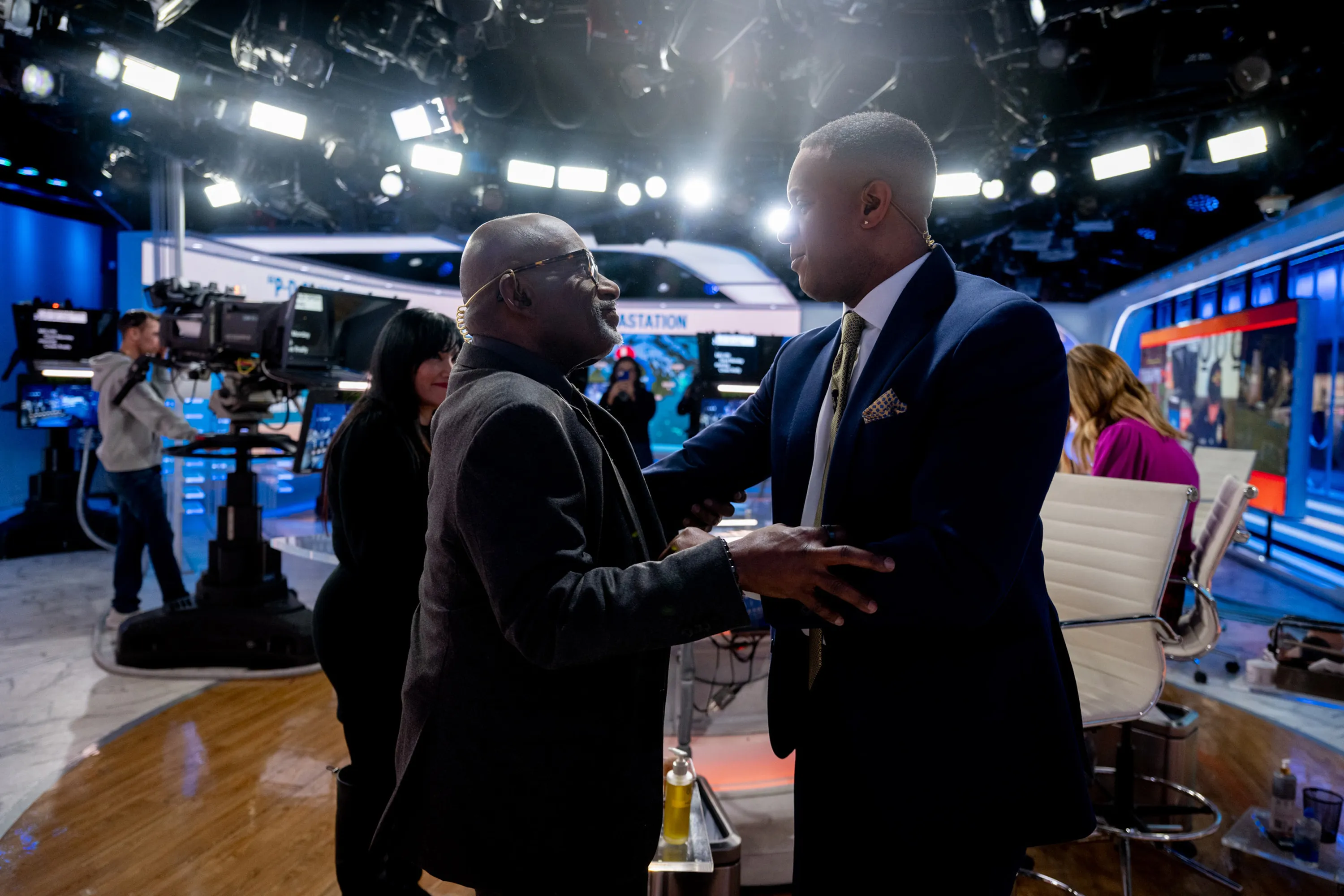 Al Roker and Craig Melvin on the set of "TODAY."