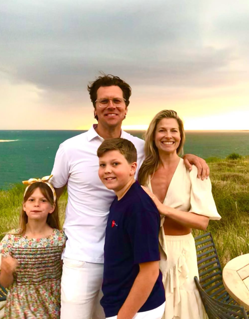 Ali Larter and her family.