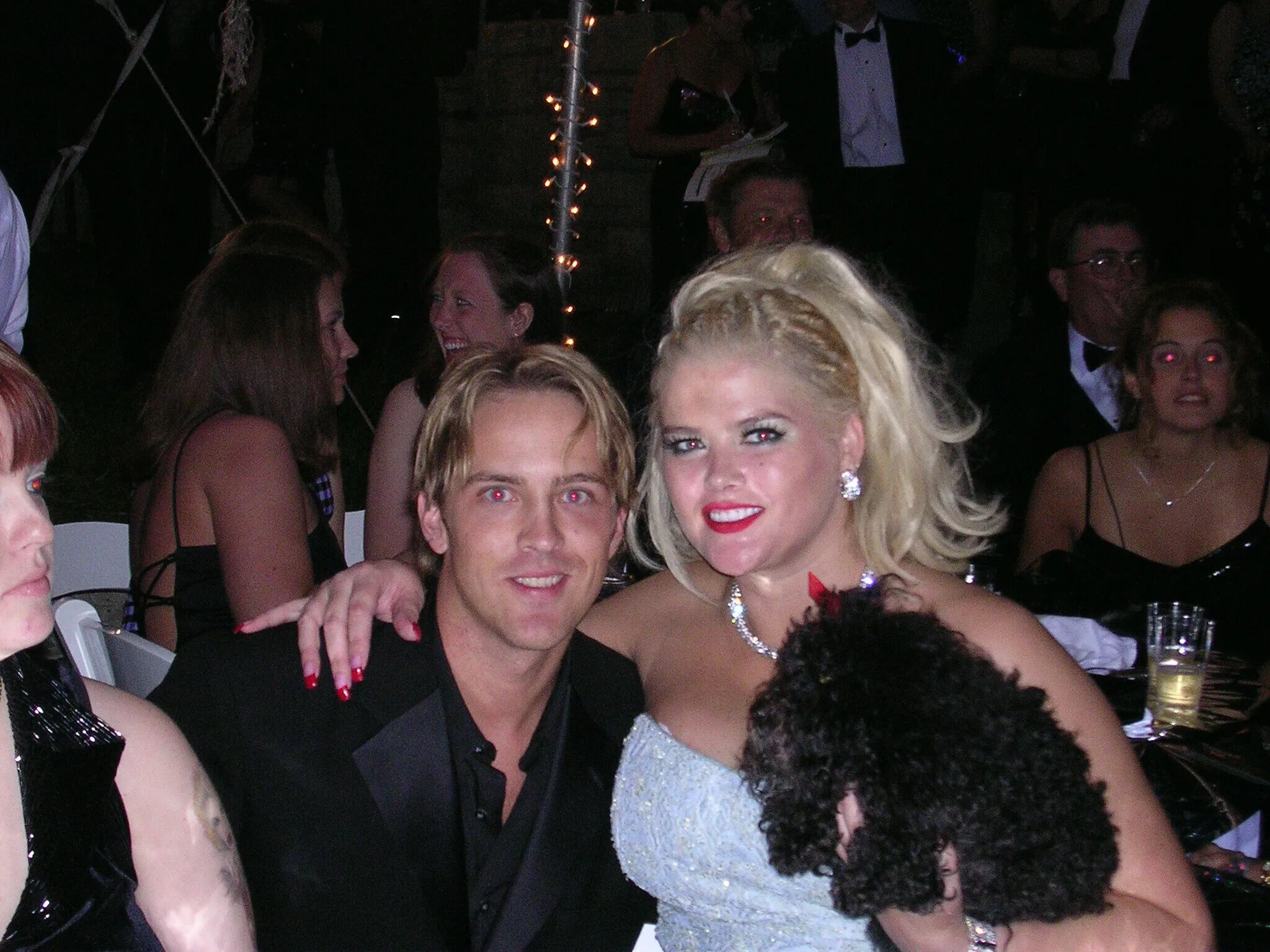 Anna Nicole Smith and Larry Birkhead in 2003