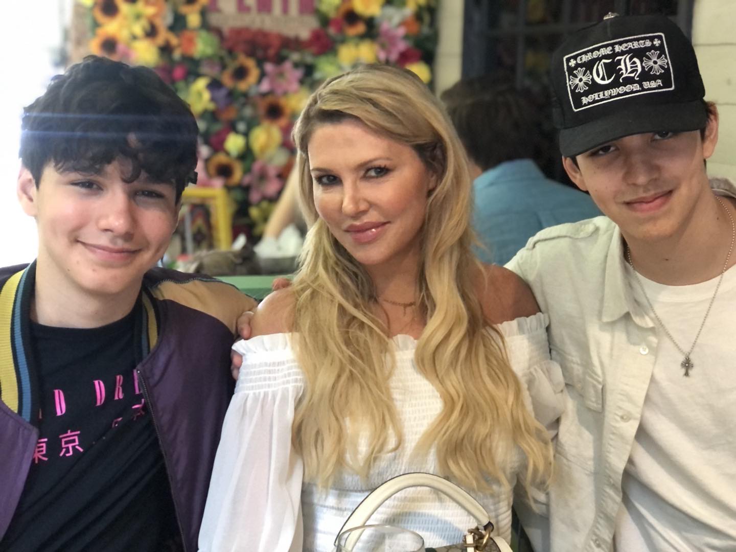 Brandi Glanville with her sons