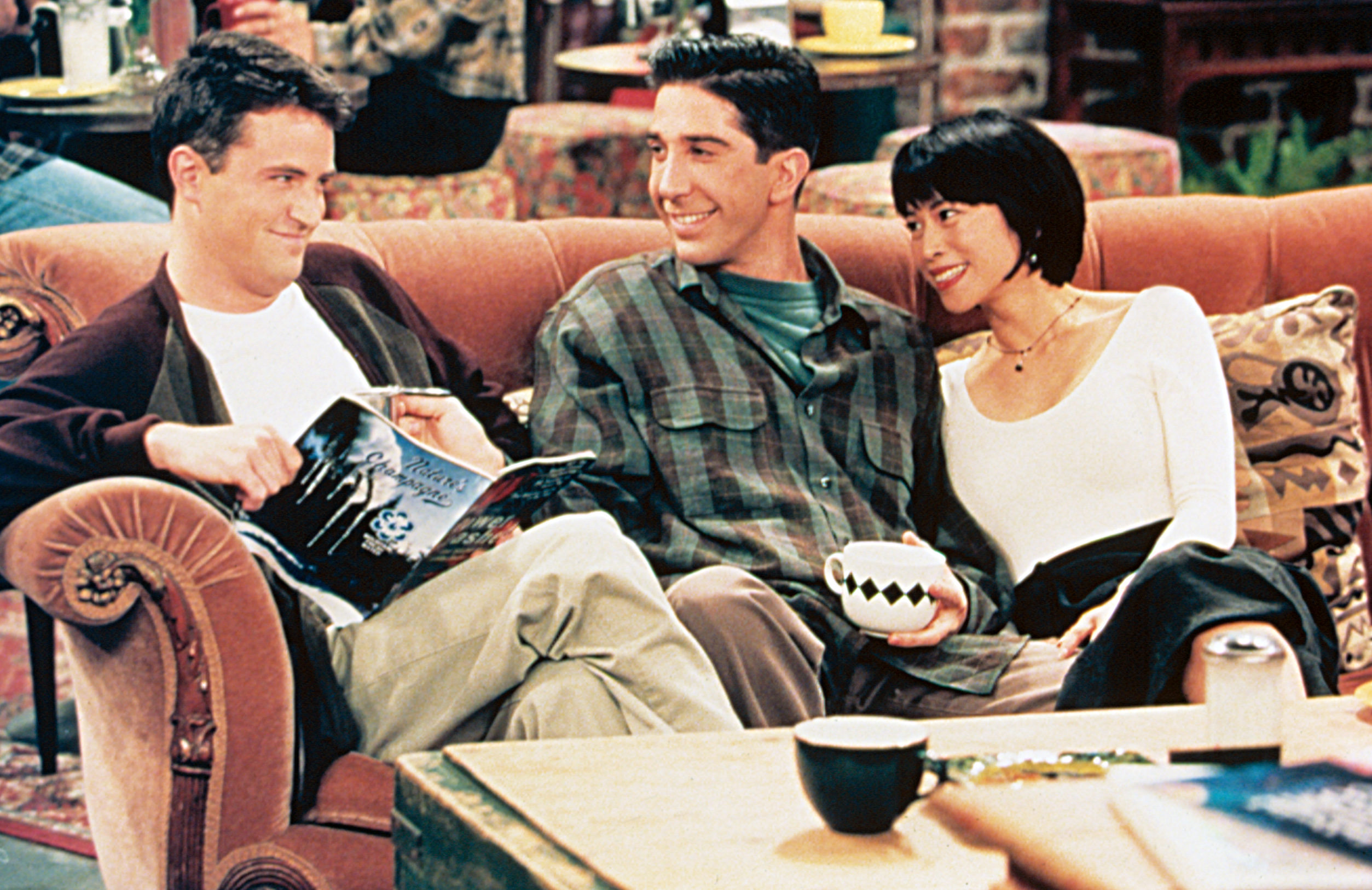Matthew Perry, David Schwimmer, Lauren Tom