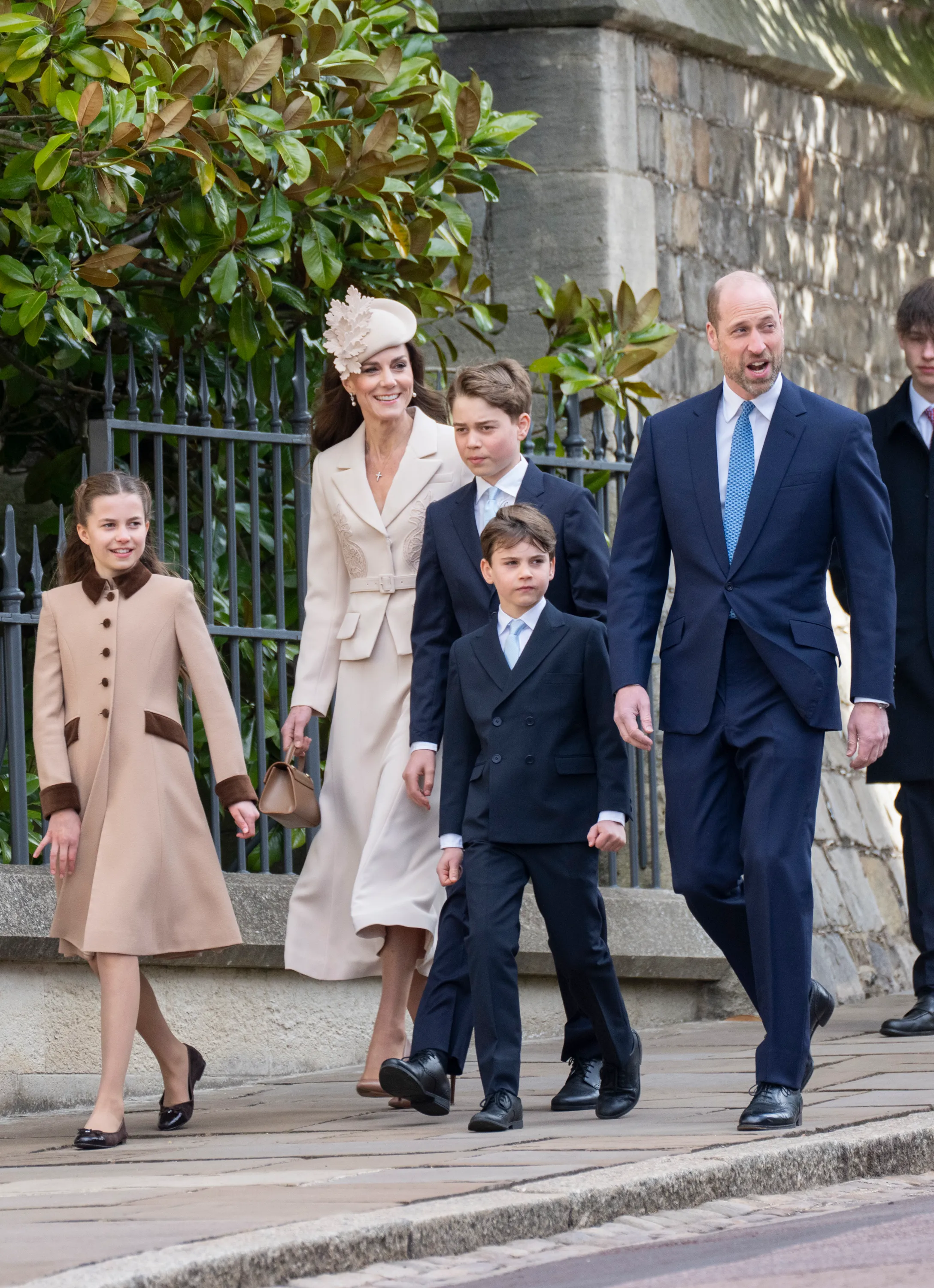 Prince William and Kate Middleton with their kids