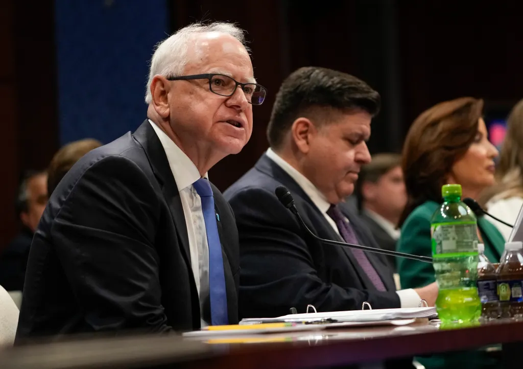Minnesota Governor Tim Walz mobilized state National Guard troops on Sunday to battle wildfires on the state's northern border with Canada.