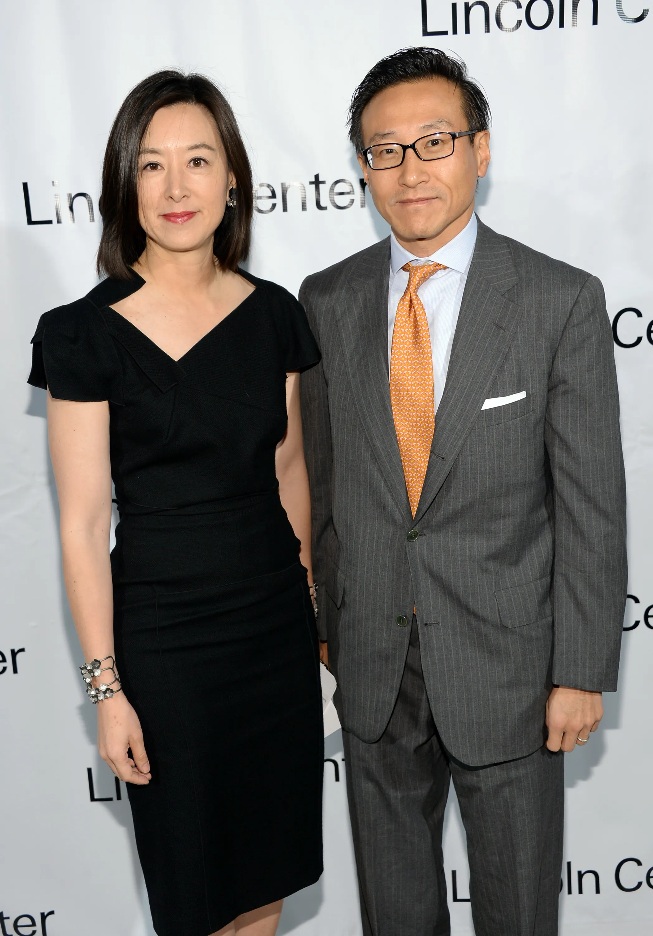 Clara Wu Tsai and Joseph Tsai posing at the Great American Songbook event.