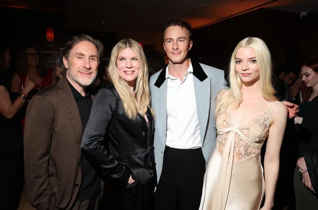 Drew Starkey, Anya Taylor-Joy, Jonathan Tropper, and Cassie Pappas at the global premiere of the Apple TV series "Lucky".