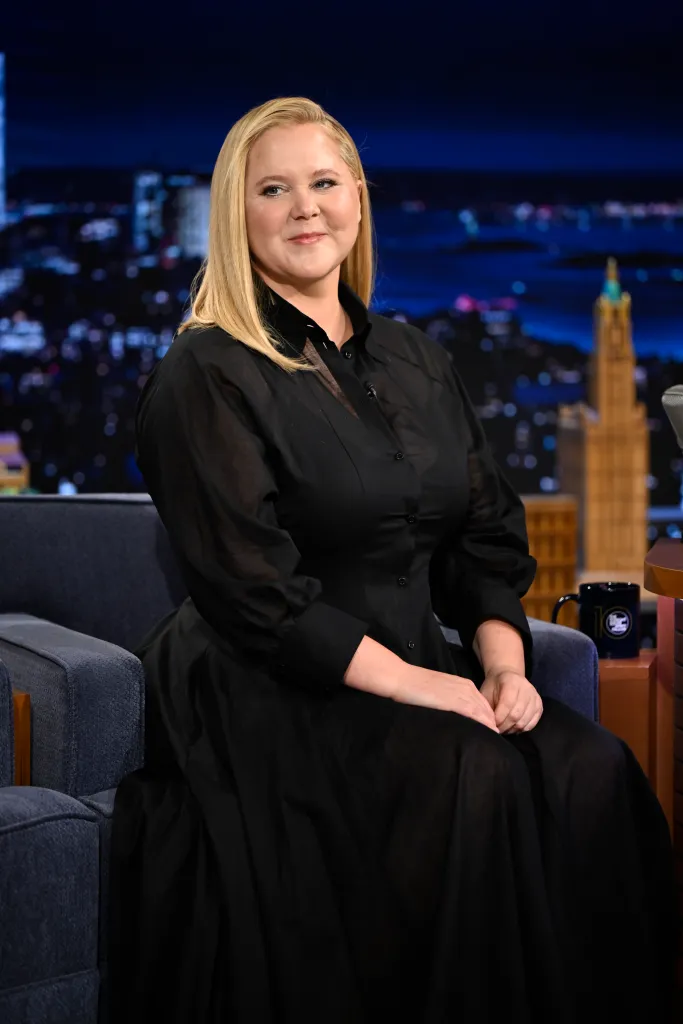 Amy Schumer during an interview on The Tonight Show Starring Jimmy Fallon.