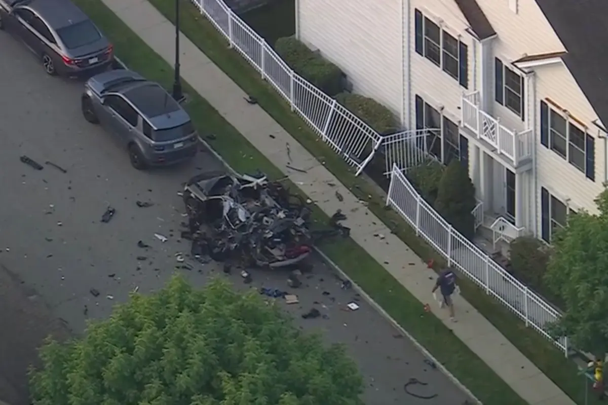 Welder miraculously walks away after car explodes with him inside in quiet NJ suburb