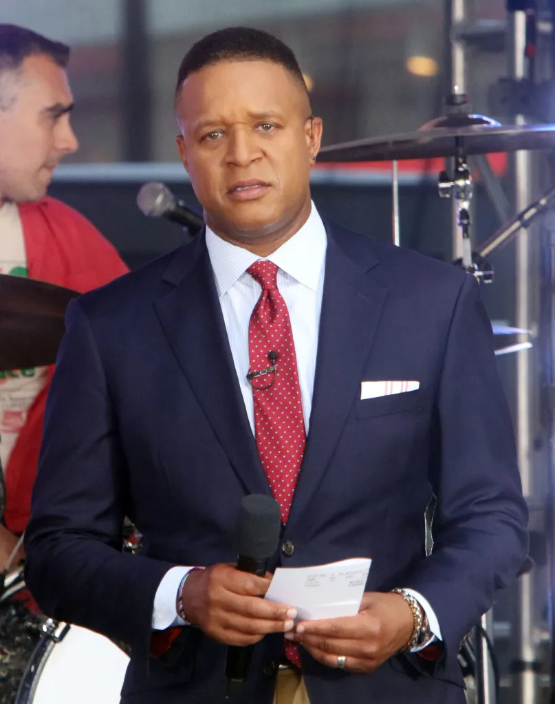 Craig Melvin performing on the Today Citi Concert Series at Rockefeller Plaza.