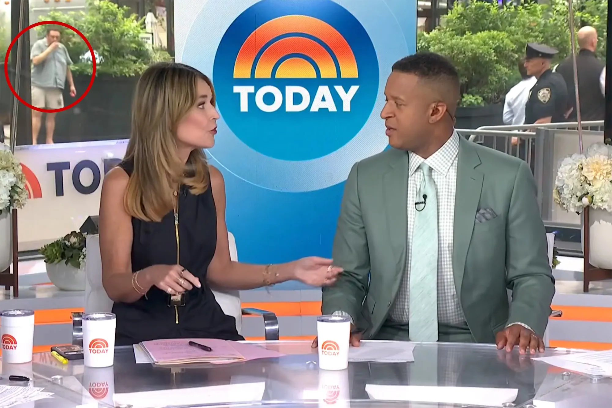 Creep who stormed the "Today" Show seen on camera before racist blitz.