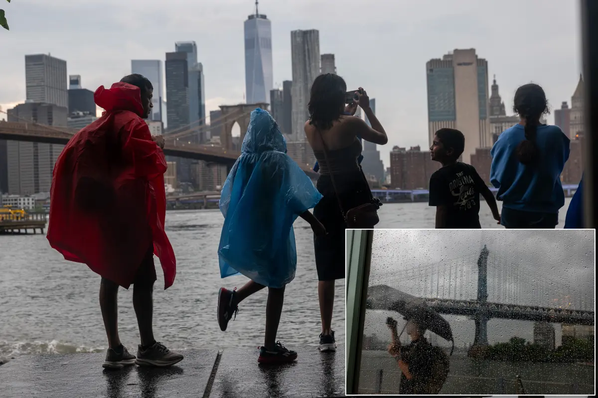 NYC could get soaked by more than 4 inches of rain from ‘unusually powerful’ summer storm