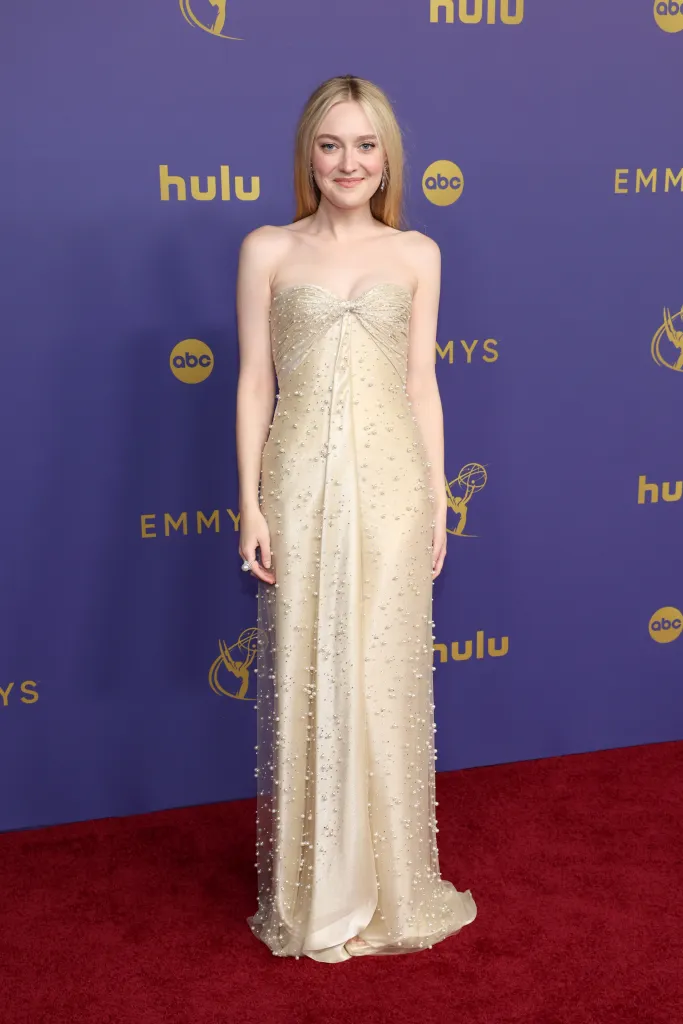 Dakota Fanning on a red carpet