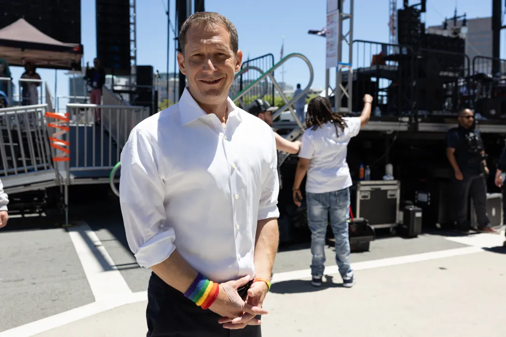 Daniel Lurie at the San Francisco Pride Celebration.