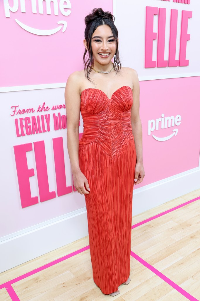 Danielle Chand smiling at the Prime Video premiere of "Elle."