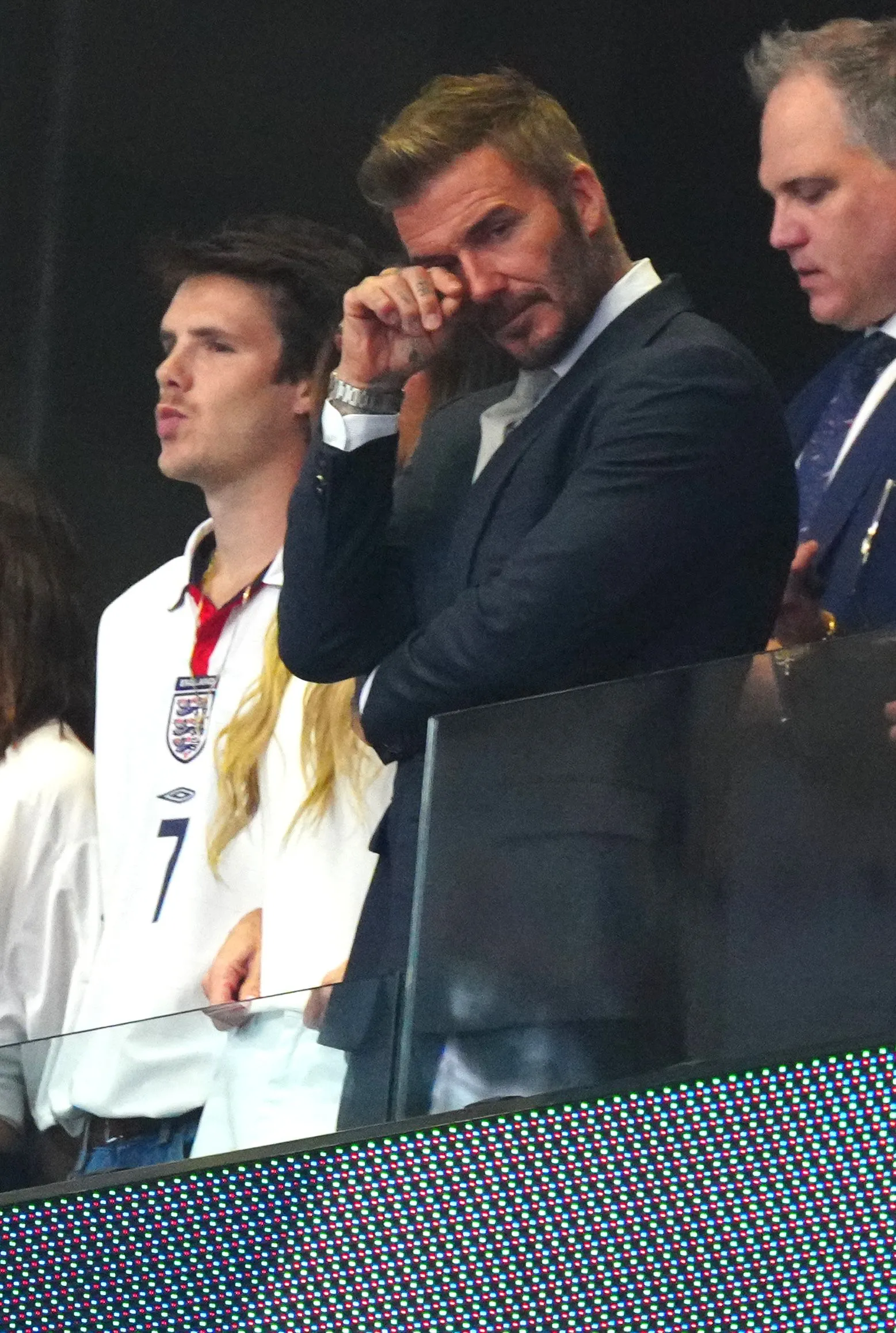 David Beckham at the World Cup semifinals