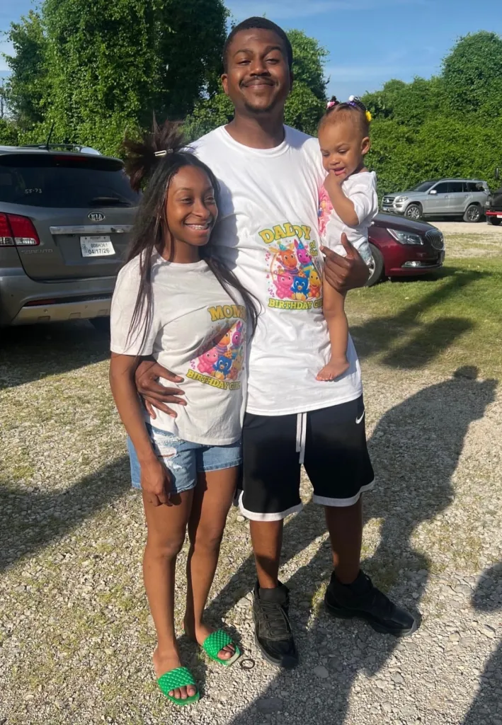 Devin May with his family.