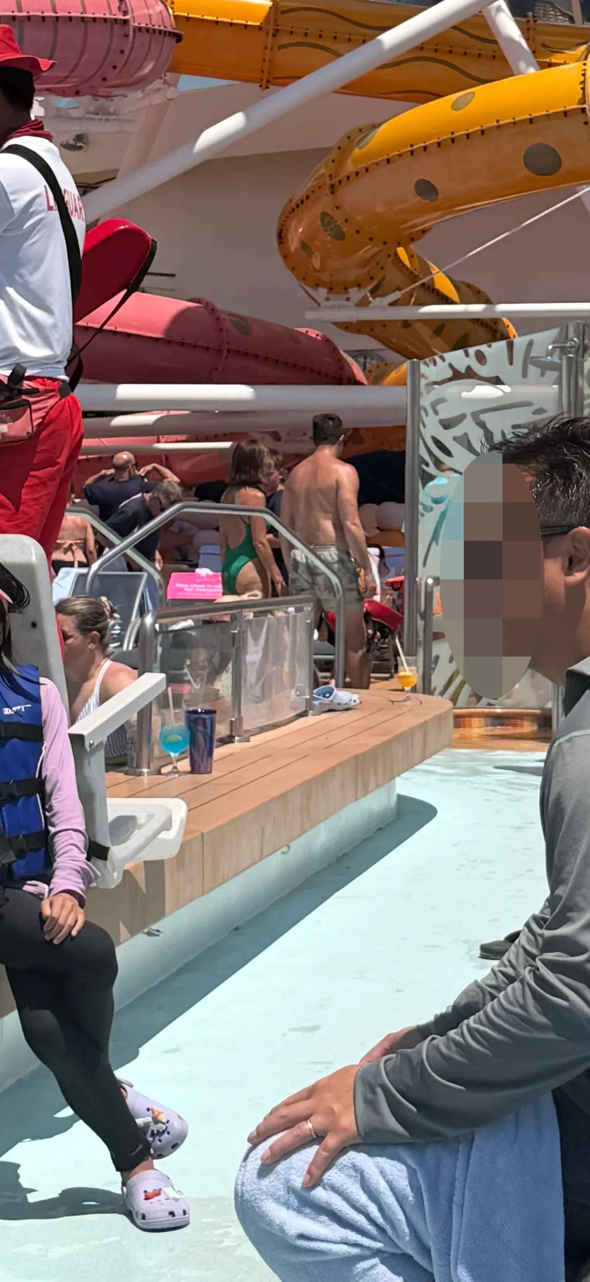 Dianna Russini with her husband and sons on a cruise.