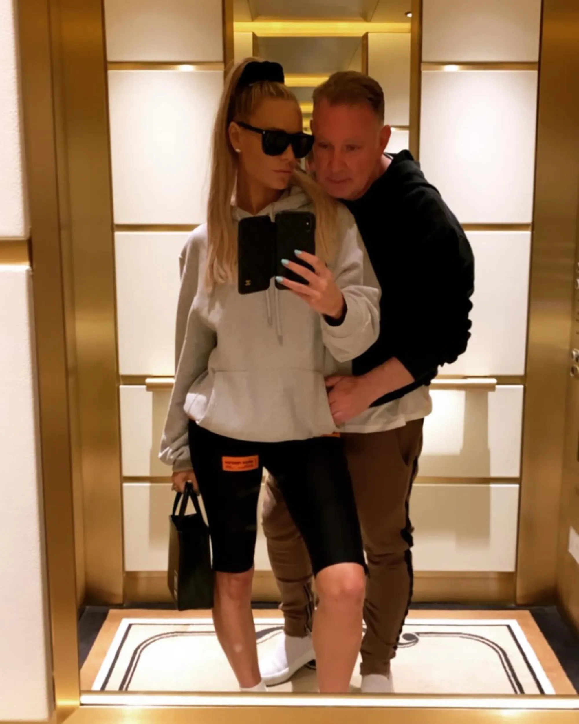 Dorit Kemsley and PK Kemsley pose for a mirror selfie.