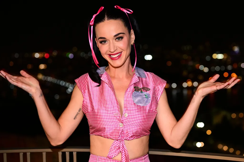 Katy Perry smiling at the Isle of MTV Malta 2026 photocall.