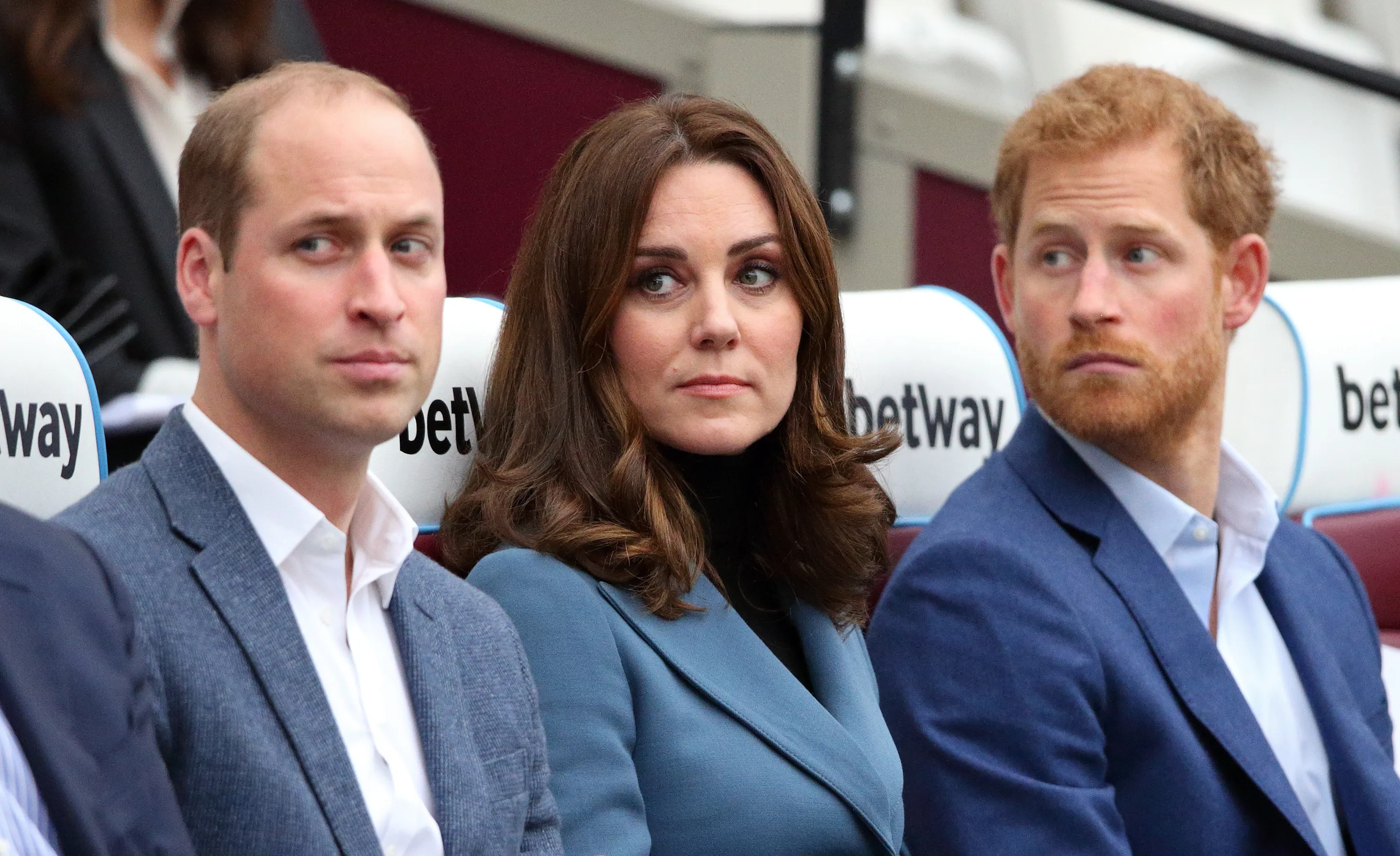 (L-R) Prince William, Duke of Cambridge, Catherine, Duchess of Cambridge, Meghan, Duchess of Sussex and Prince Harry, Duke of Sussex arrive to attend Christmas Day Church service.