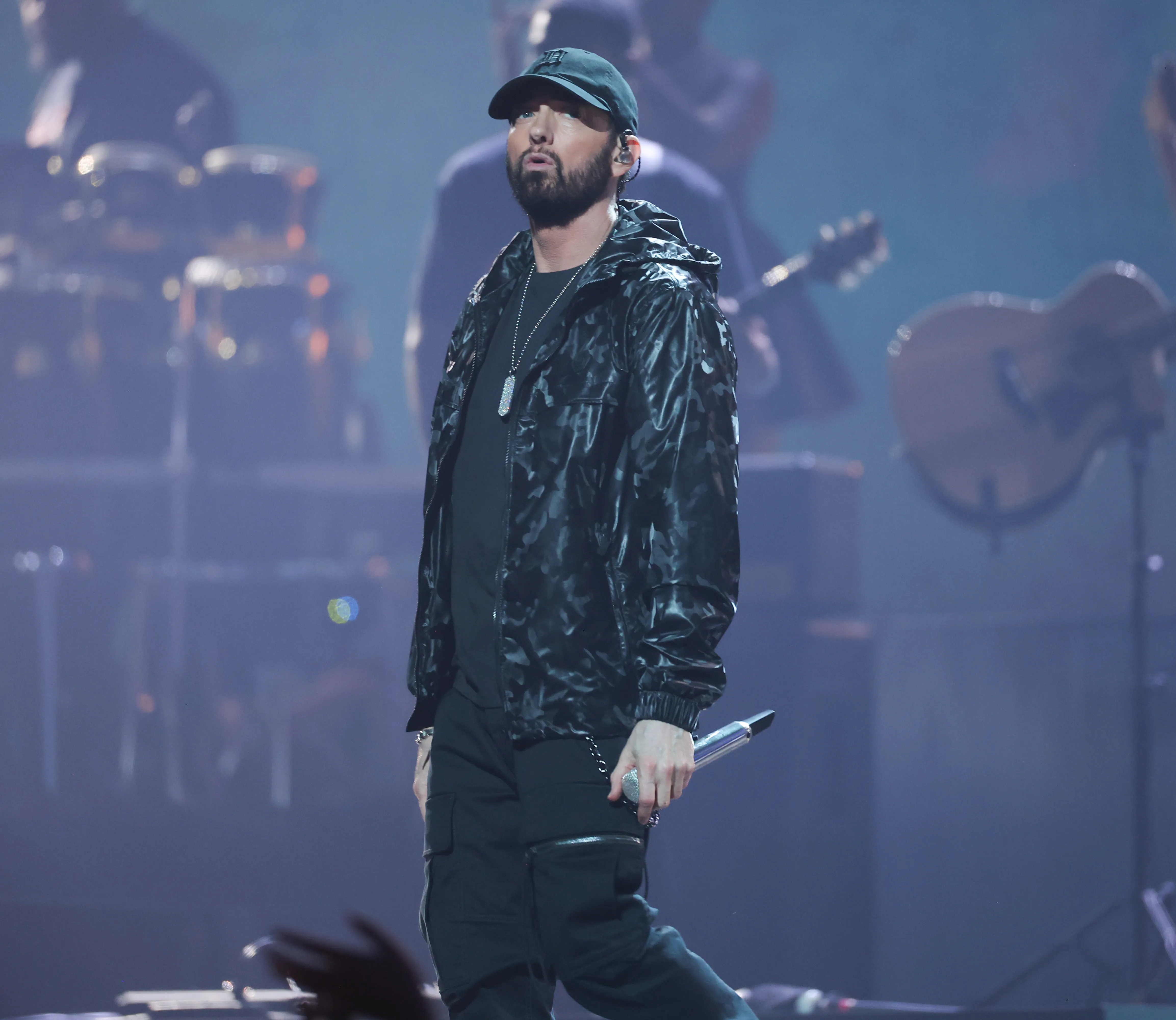 Eminem performing at the MTV Video Music Awards.