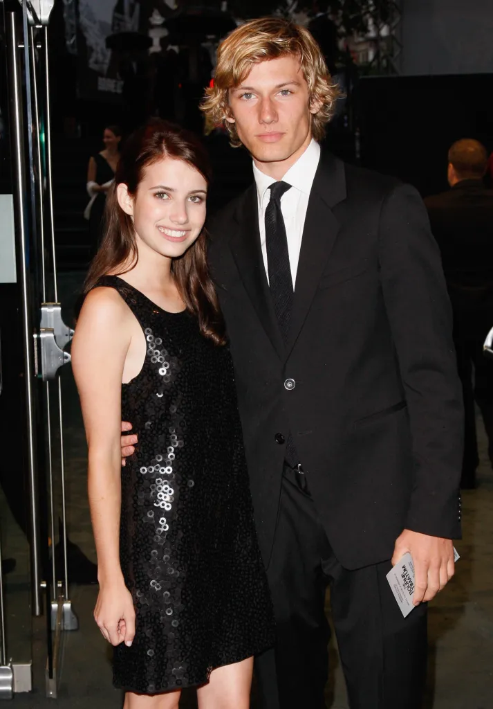 Emma Roberts and Alex Pettyfer at "The Bourne Ultimatum" London premiere.