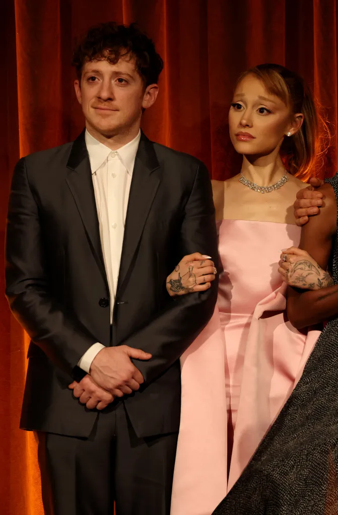 Ethan Slater and Ariana Grande accept the Best Film Award for "Wicked" at The National Board of Review Annual Awards Gala.