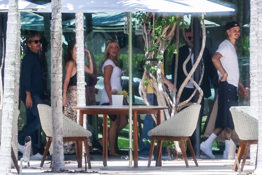David and Victoria Beckham celebrating Harper's 15th birthday with family and friends.