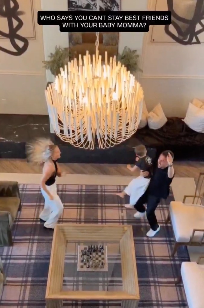 Frankie Muniz dancing with his ex-wife Paige Price and their son.