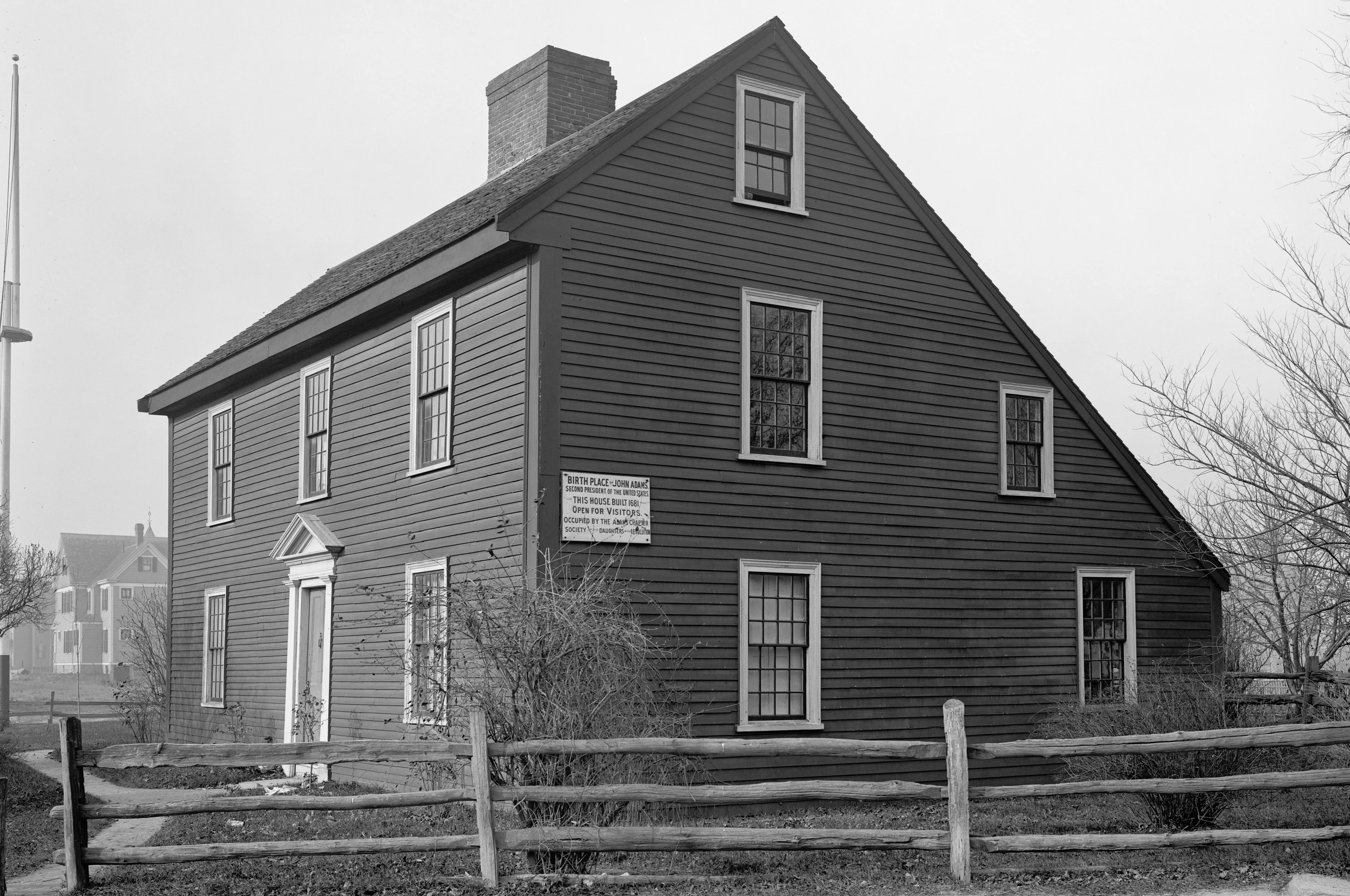 Birthplace of John Adams, Quincy, Massachusetts, USA, Detroit Publishing Company, 1904. (Photo by: History Archive/Universal Images Group via Getty Images)