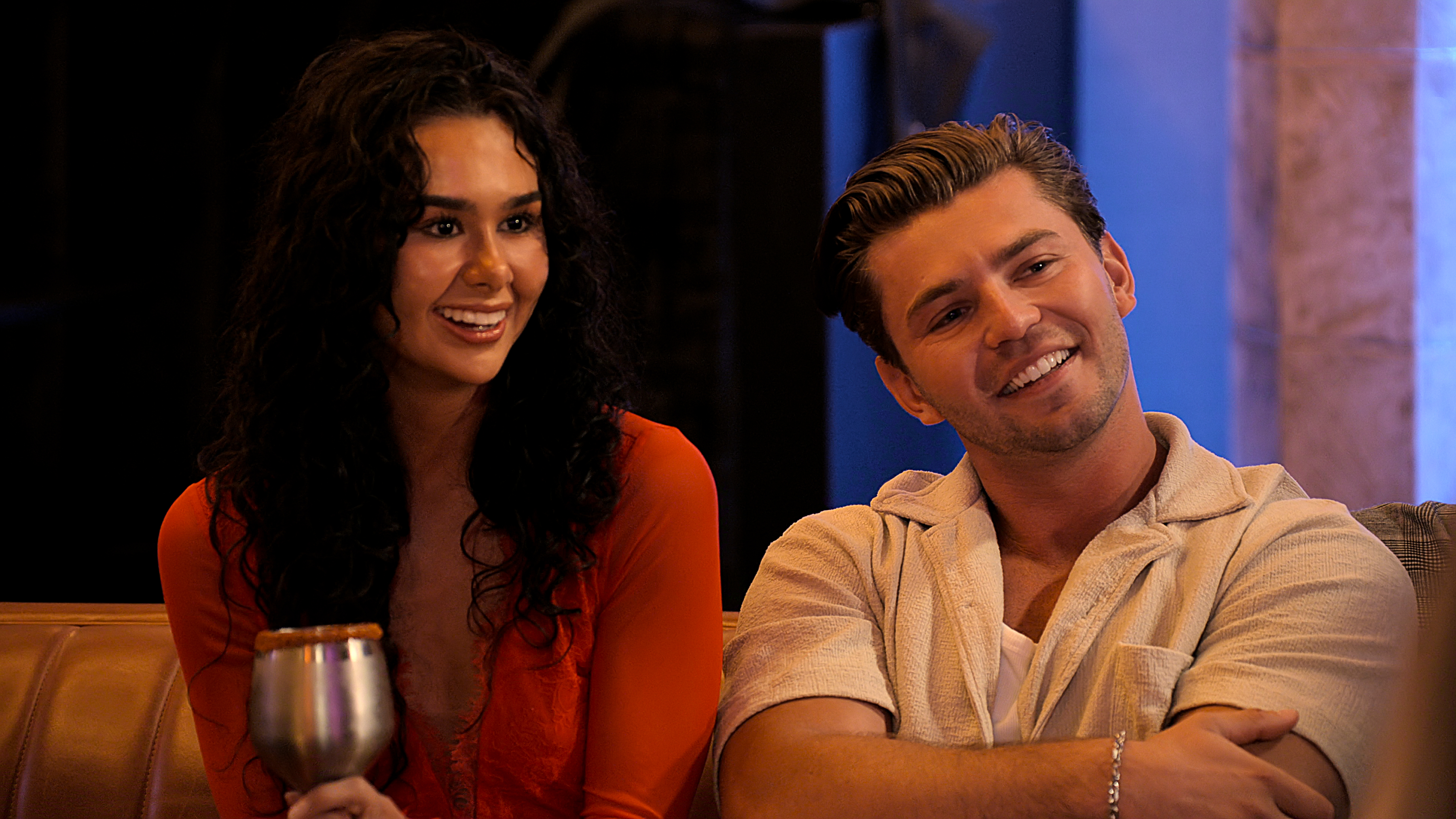 Hayley Hendrich and Killian Grondin smiling.