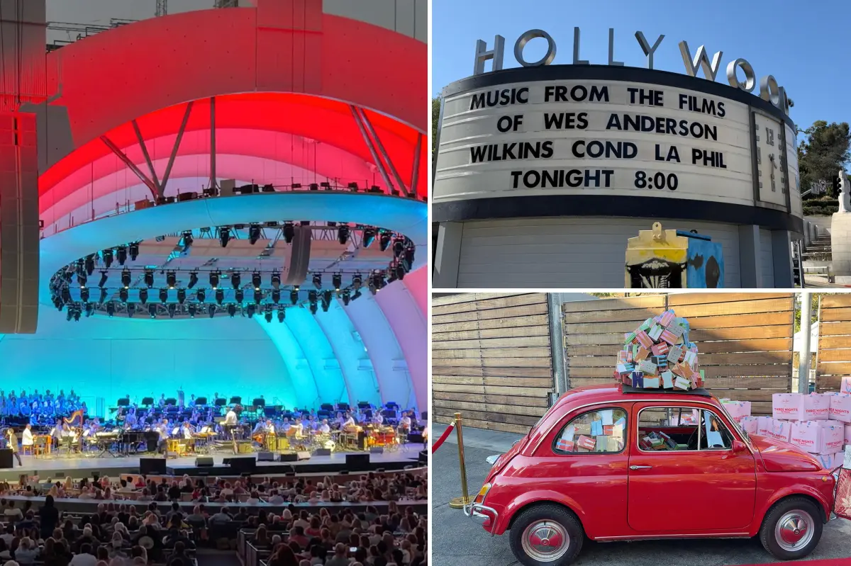 Inside the Hollywood Bowl’s whimsical Wes Anderson takeover
