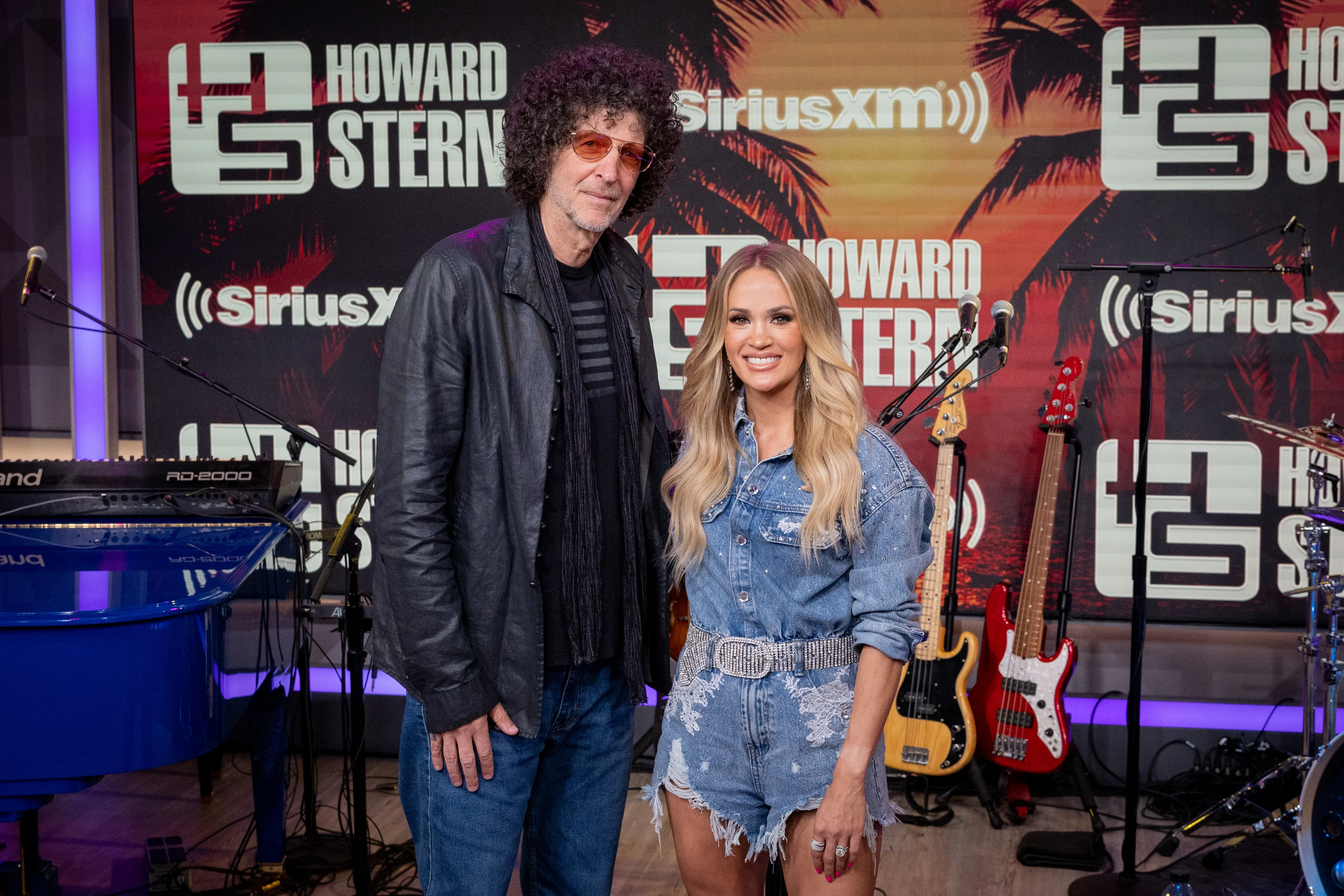 Howard Stern and Carrie Underwood.