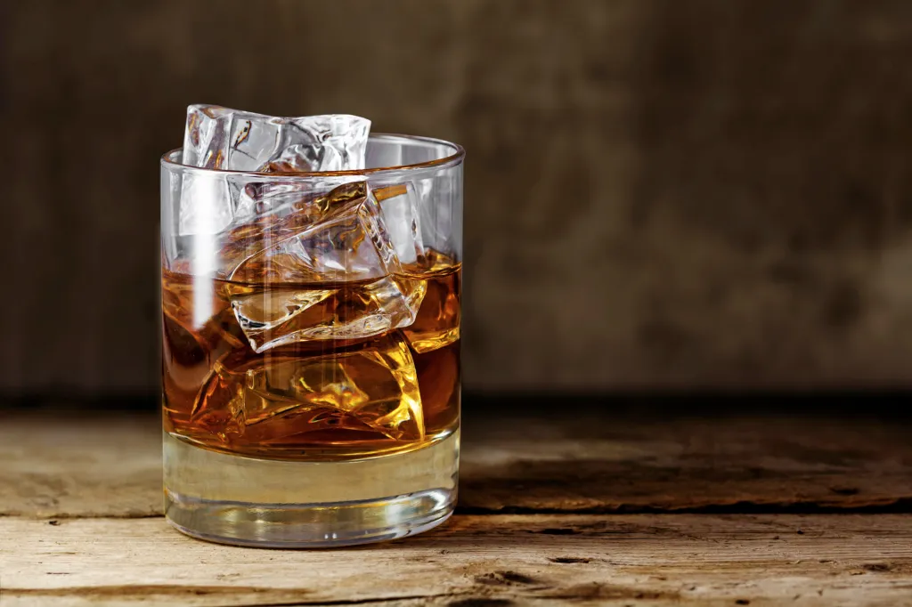 Scotch on the rocks.