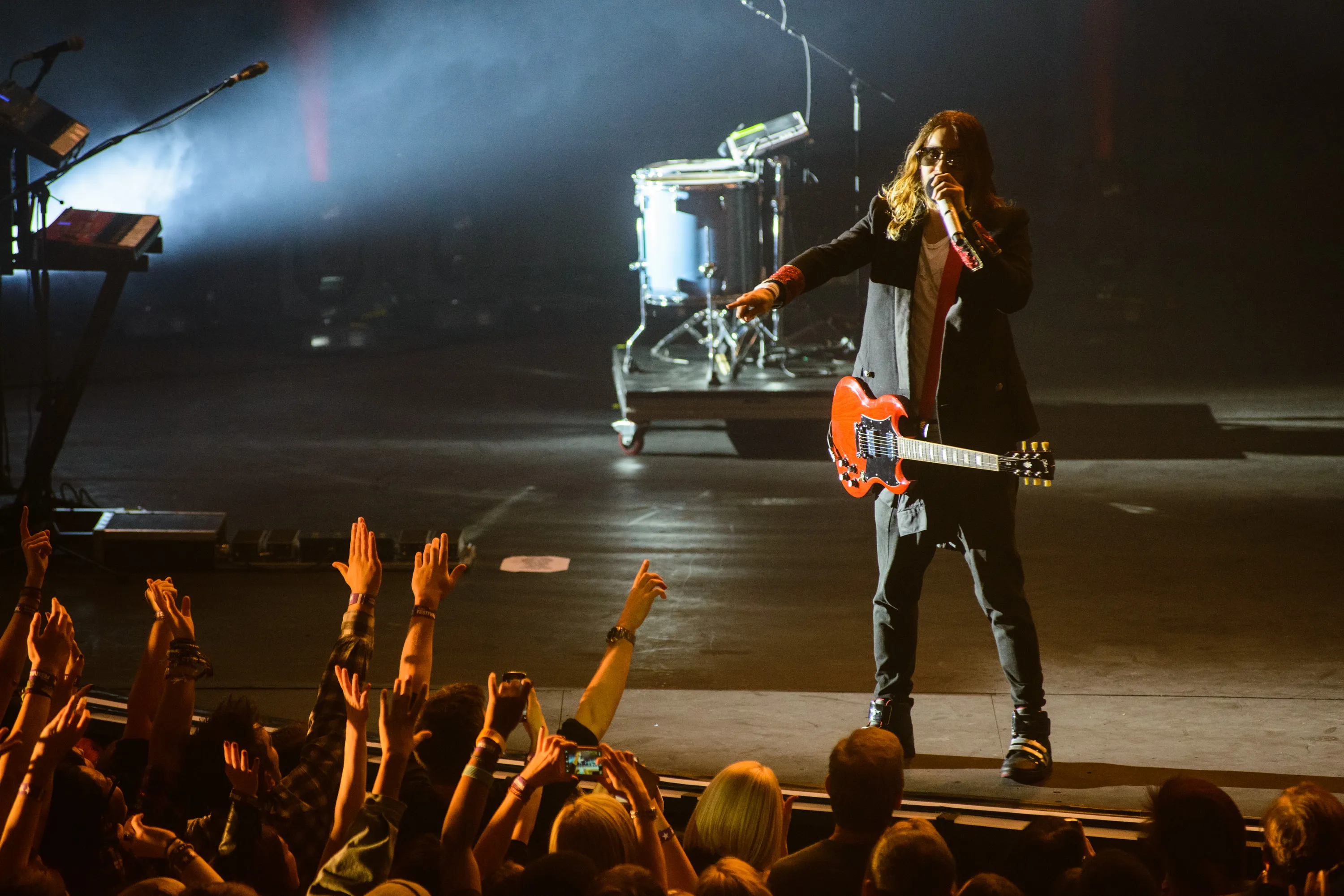 Jared Leto performing in 2013