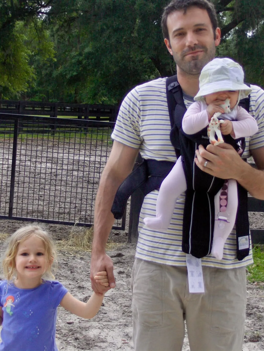 Ben Affleck and daughters.