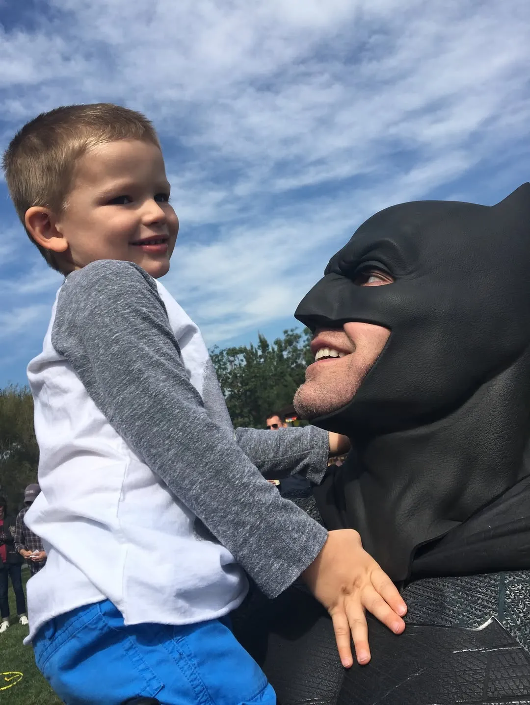 Ben Affleck and son.