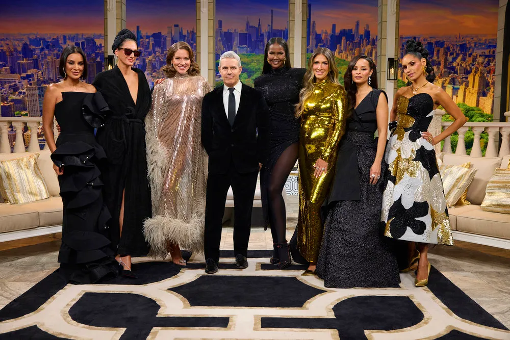 Andy Cohen and the cast of The Real Housewives of New York City Season 15.