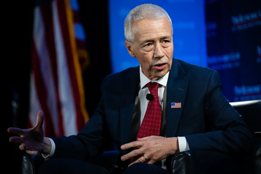 Joaquin Duato, chief executive officer of Johnson & Johnson, during an Economic Club of Washington event in Washington, DC, US, on Tuesday, June 16, 2026.