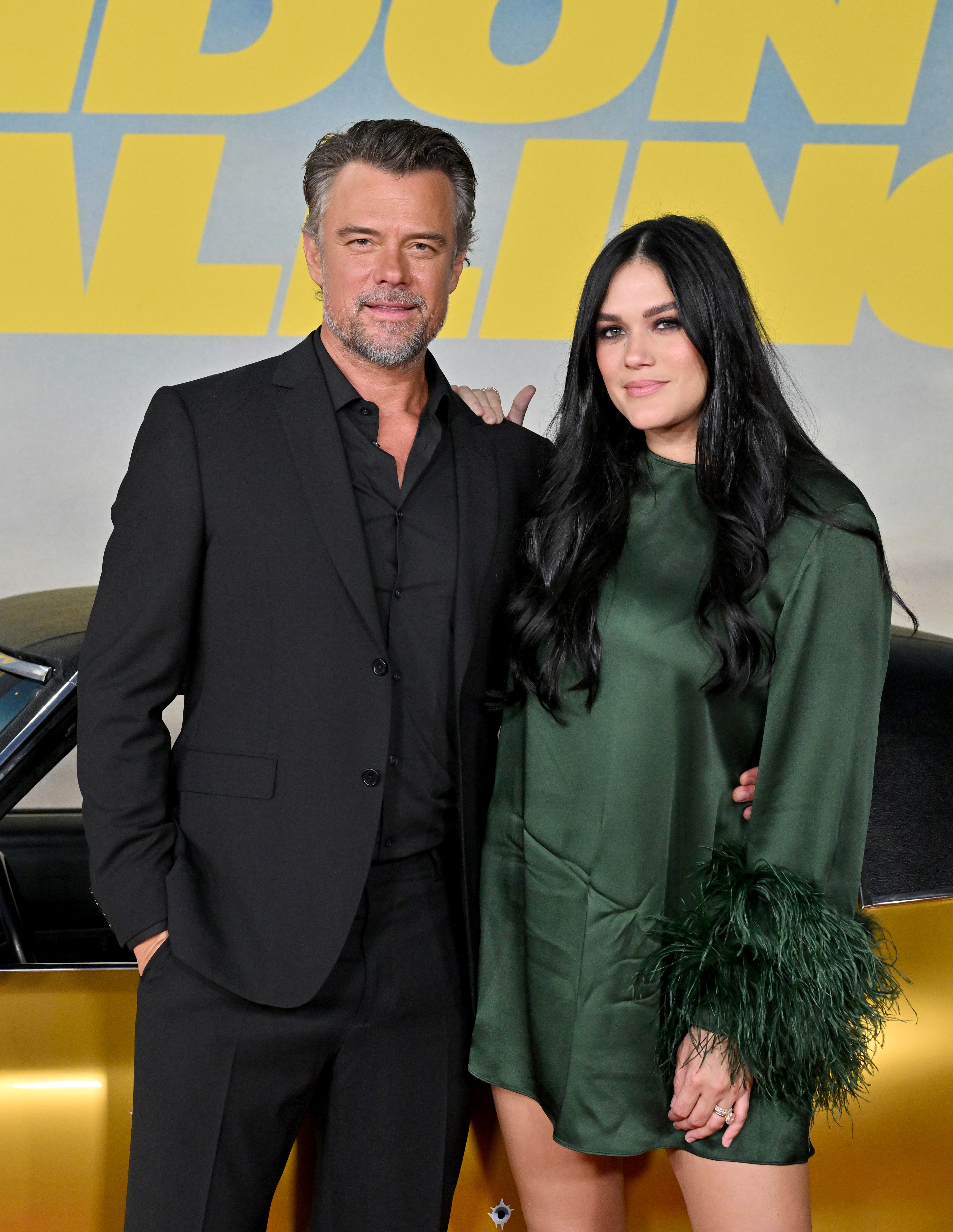 Josh Duhamel and Audra Mari at the "London Calling" premiere in September 2025