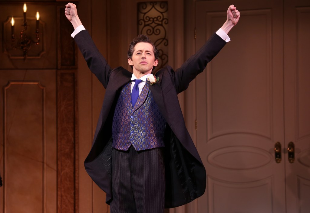 Josh Grisetti at the Broadway opening night curtain call for 'It Shoulda Been You.'